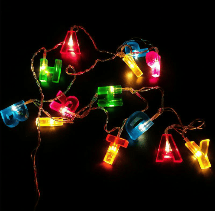 Happy Birthday LED String Lights Happy Birthday LED String Lights